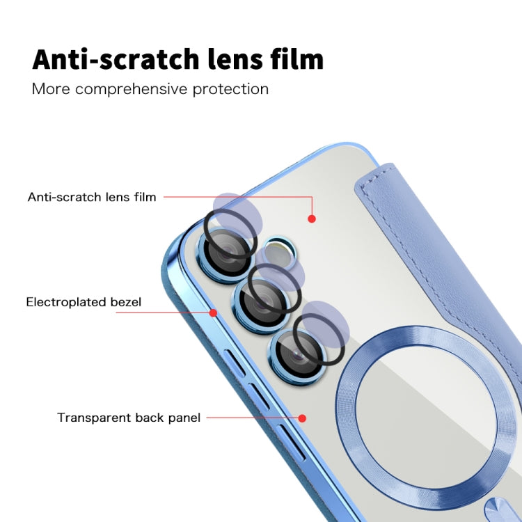 For Samsung Galaxy S24 FE 5G Shield MagSafe RFID Anti-theft Leather Phone Case