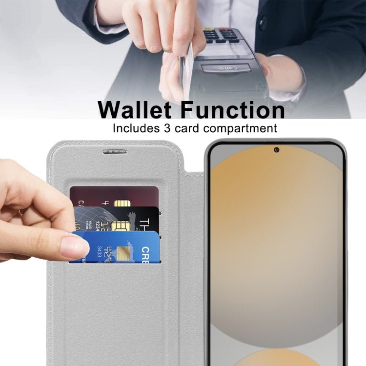For Samsung Galaxy S24 FE 5G Shield MagSafe RFID Anti-theft Leather Phone Case