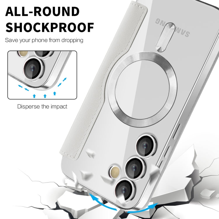 For Samsung Galaxy S24 FE 5G Shield MagSafe RFID Anti-theft Leather Phone Case