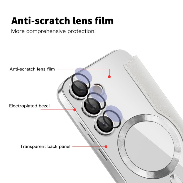 For Samsung Galaxy S24 FE 5G Shield MagSafe RFID Anti-theft Leather Phone Case
