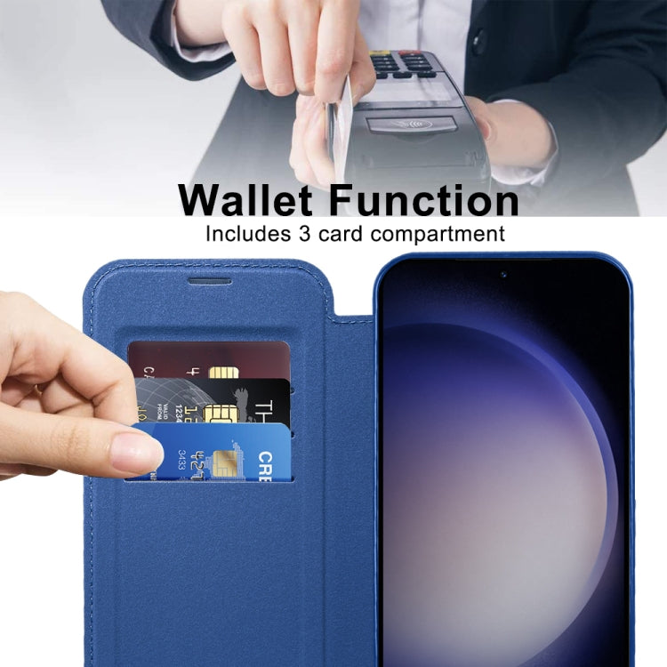 For Samsung Galaxy S25+ 5G Shield MagSafe RFID Anti-theft Leather Phone Case