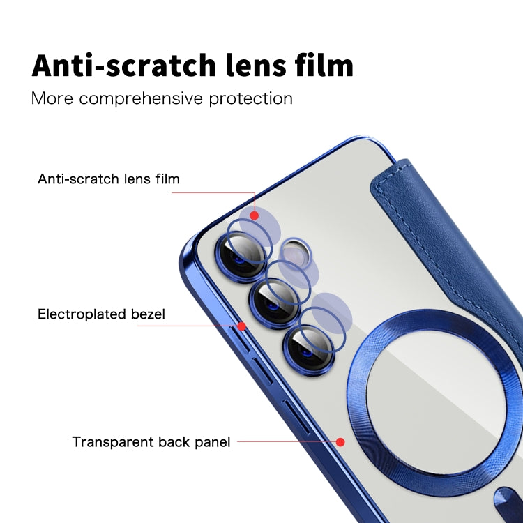 For Samsung Galaxy S25+ 5G Shield MagSafe RFID Anti-theft Leather Phone Case