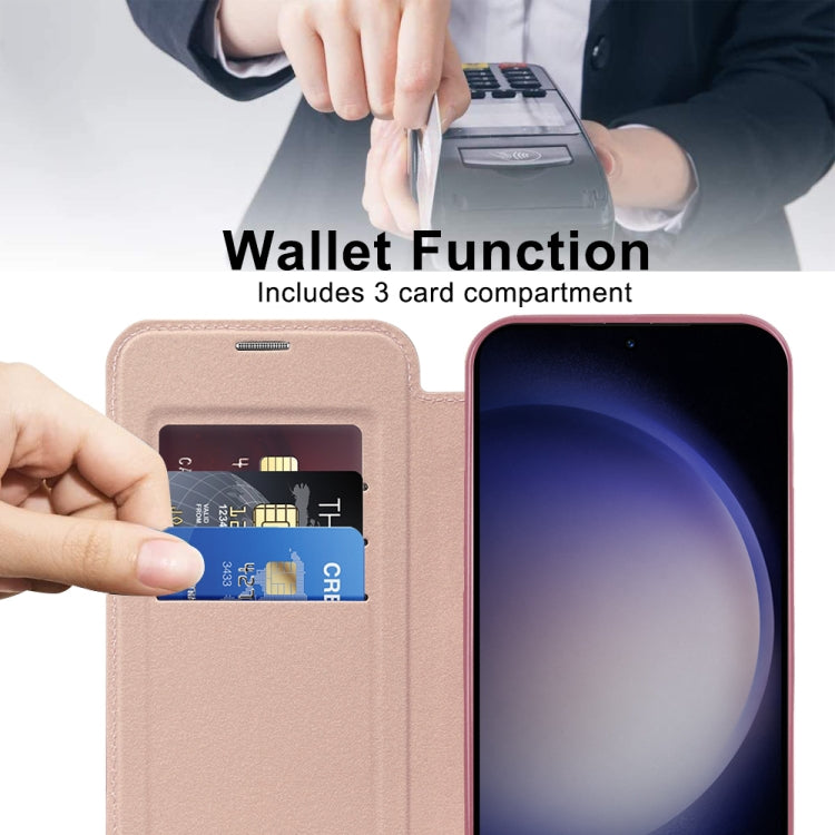 For Samsung Galaxy S25+ 5G Shield MagSafe RFID Anti-theft Leather Phone Case