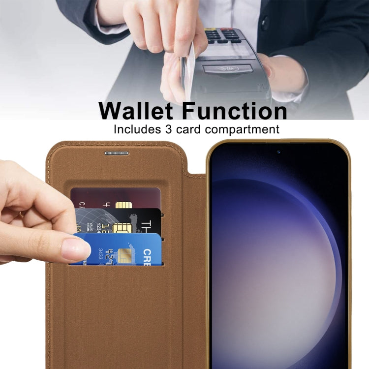 For Samsung Galaxy S25+ 5G Shield MagSafe RFID Anti-theft Leather Phone Case