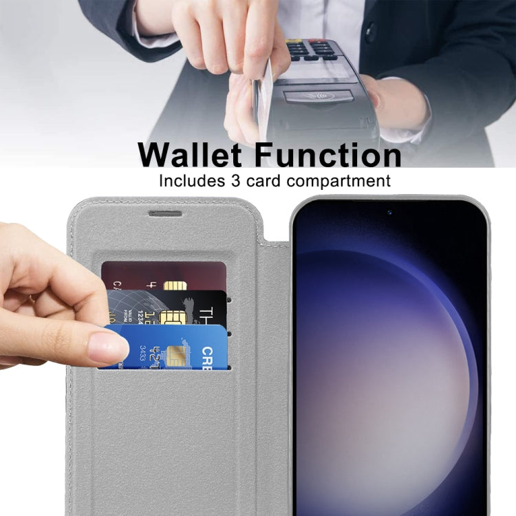 For Samsung Galaxy S25+ 5G Shield MagSafe RFID Anti-theft Leather Phone Case