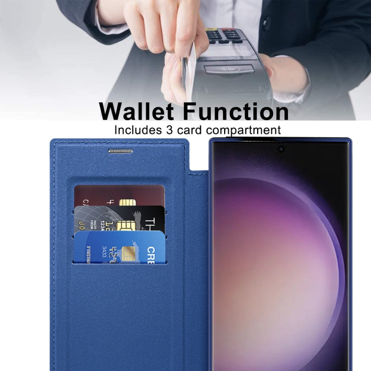 For Samsung Galaxy S25 Ultra 5G Shield MagSafe RFID Anti-theft Leather Phone Case