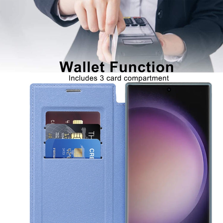 For Samsung Galaxy S25 Ultra 5G Shield MagSafe RFID Anti-theft Leather Phone Case