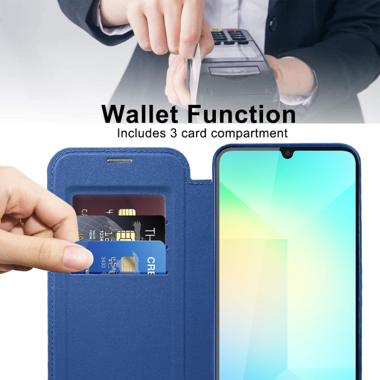 For Samsung Galaxy A06 4G Shield MagSafe RFID Anti-theft Leather Phone Case