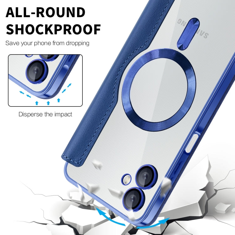 For Samsung Galaxy A06 4G Shield MagSafe RFID Anti-theft Leather Phone Case