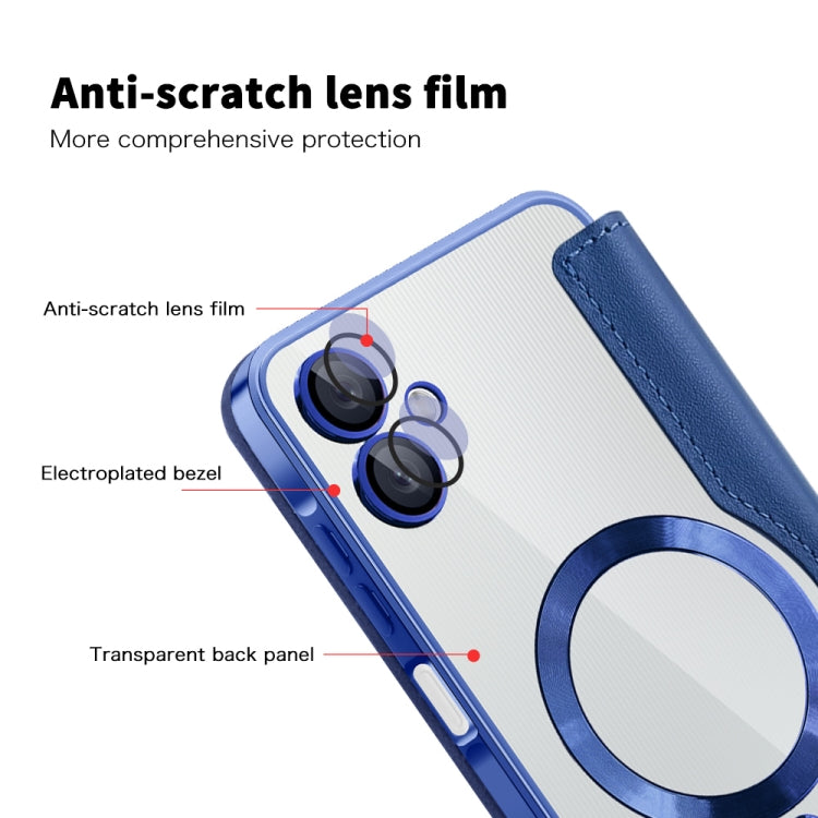 For Samsung Galaxy A06 4G Shield MagSafe RFID Anti-theft Leather Phone Case