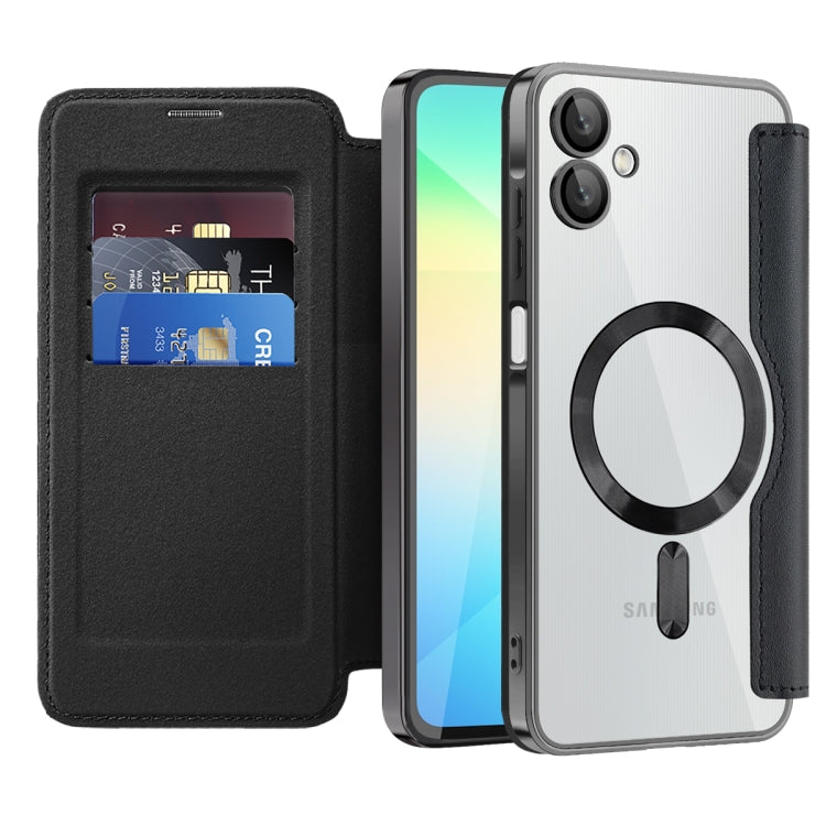 For Samsung Galaxy A06 4G Shield MagSafe RFID Anti-theft Leather Phone Case
