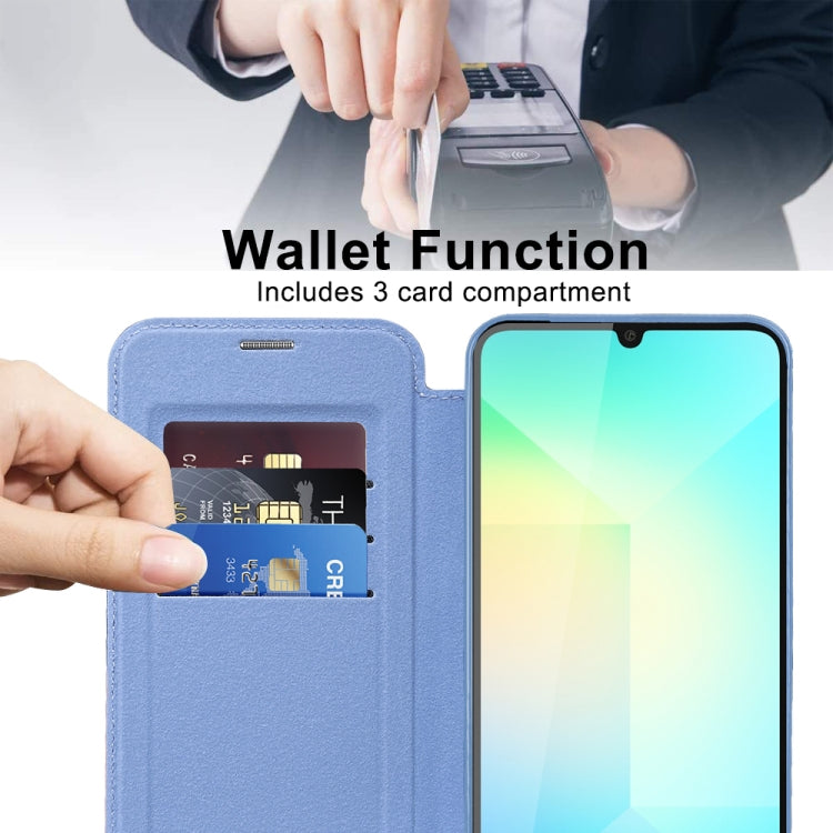 For Samsung Galaxy A06 4G Shield MagSafe RFID Anti-theft Leather Phone Case