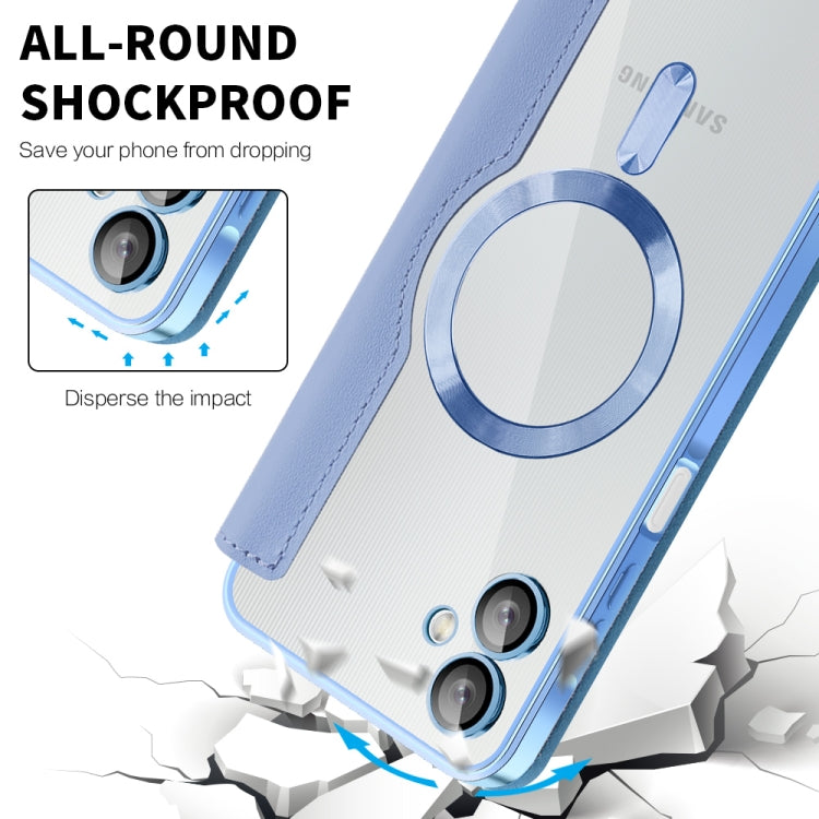 For Samsung Galaxy A06 4G Shield MagSafe RFID Anti-theft Leather Phone Case