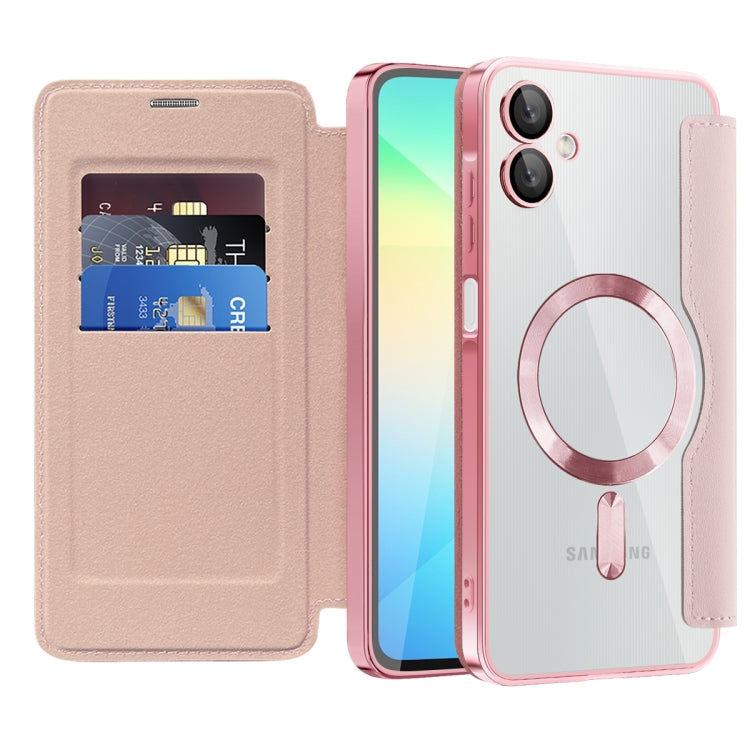 For Samsung Galaxy A06 4G Shield MagSafe RFID Anti-theft Leather Phone Case