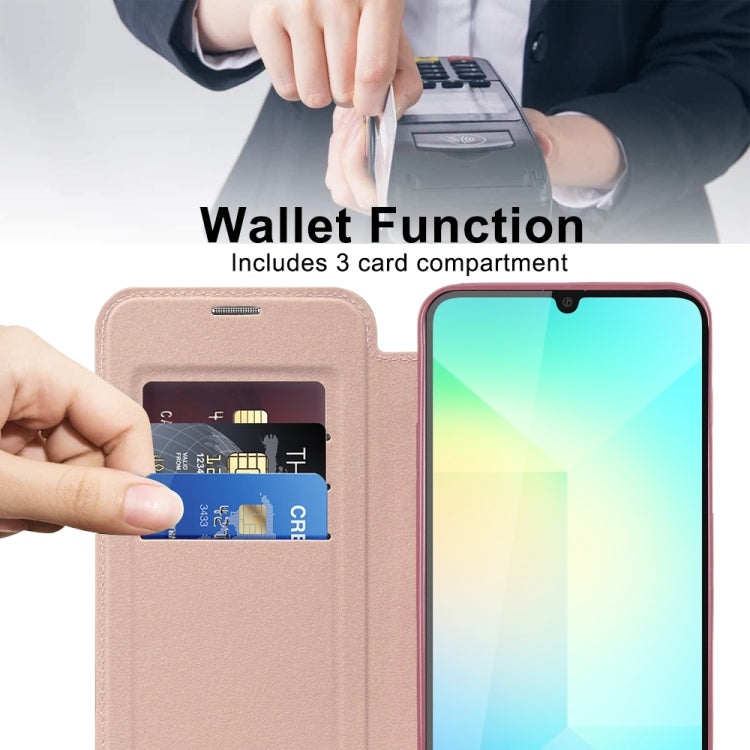 For Samsung Galaxy A06 4G Shield MagSafe RFID Anti-theft Leather Phone Case