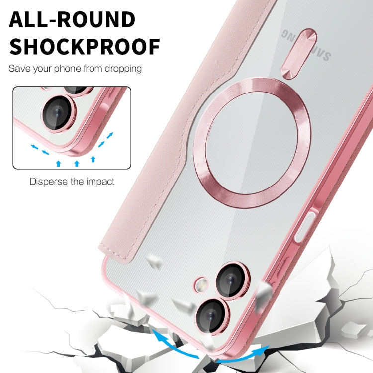 For Samsung Galaxy A06 4G Shield MagSafe RFID Anti-theft Leather Phone Case