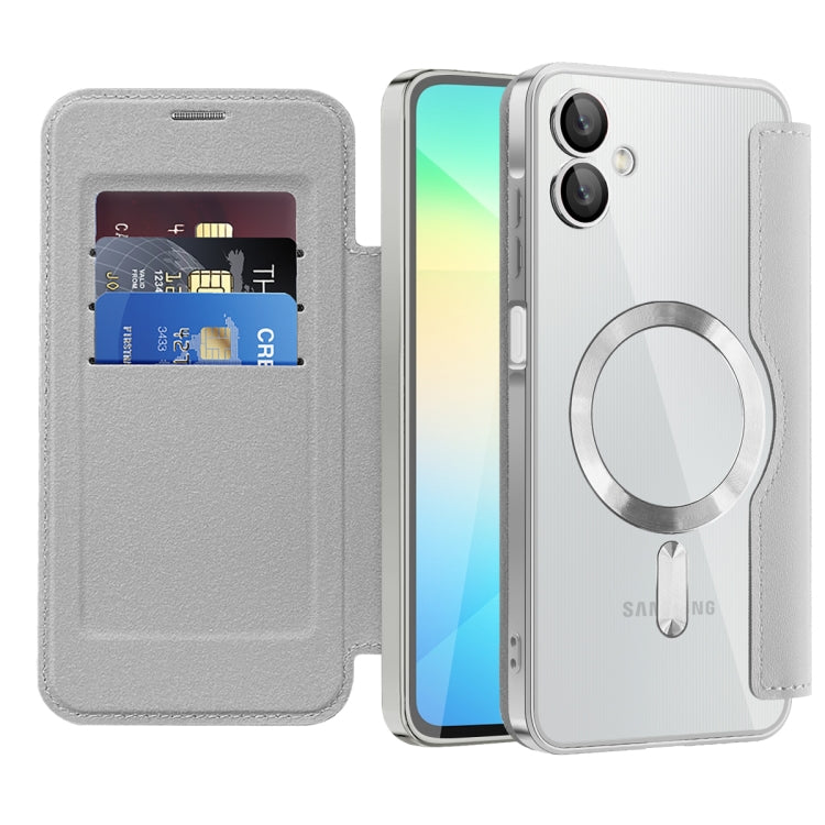 For Samsung Galaxy A06 4G Shield MagSafe RFID Anti-theft Leather Phone Case