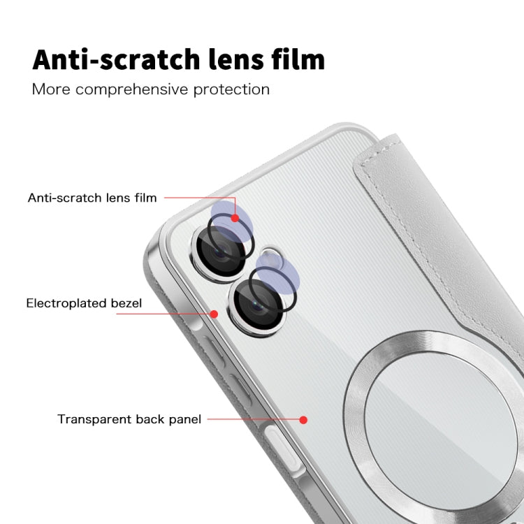 For Samsung Galaxy A06 4G Shield MagSafe RFID Anti-theft Leather Phone Case