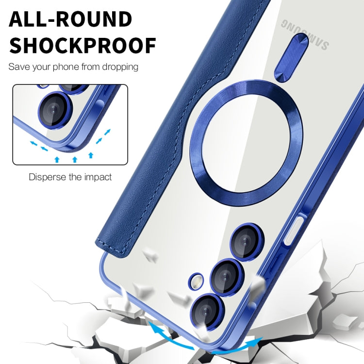 For Samsung Galaxy A16 5G Shield MagSafe RFID Anti-theft Leather Phone Case