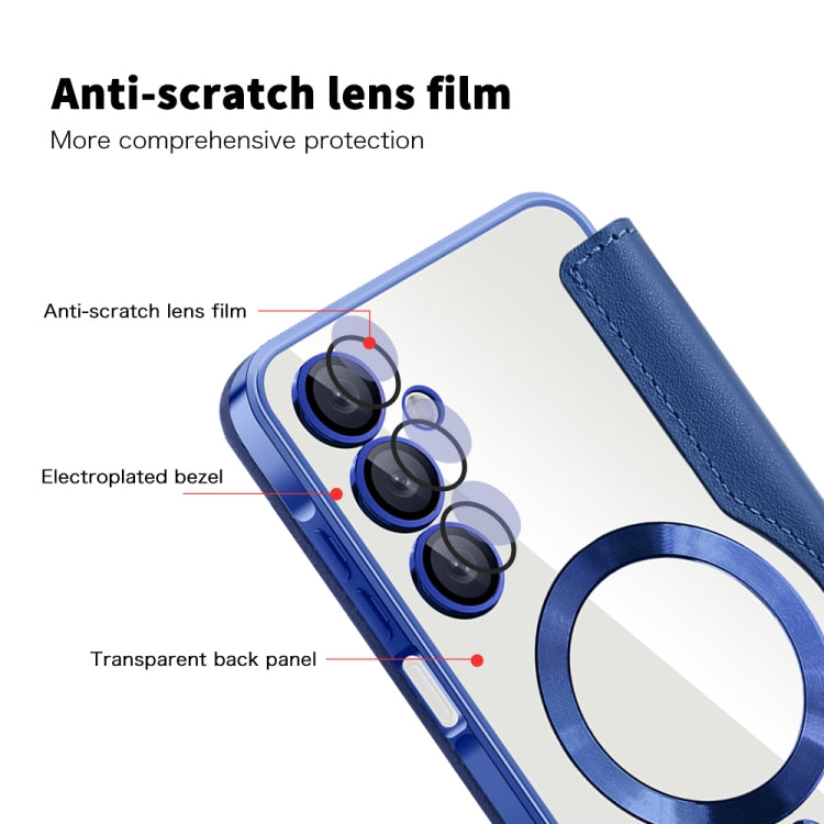 For Samsung Galaxy A16 5G Shield MagSafe RFID Anti-theft Leather Phone Case