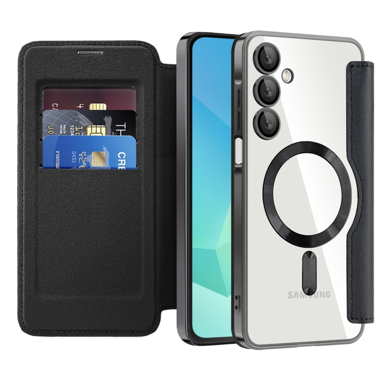 For Samsung Galaxy A16 5G Shield MagSafe RFID Anti-theft Leather Phone Case