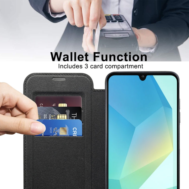 For Samsung Galaxy A16 5G Shield MagSafe RFID Anti-theft Leather Phone Case