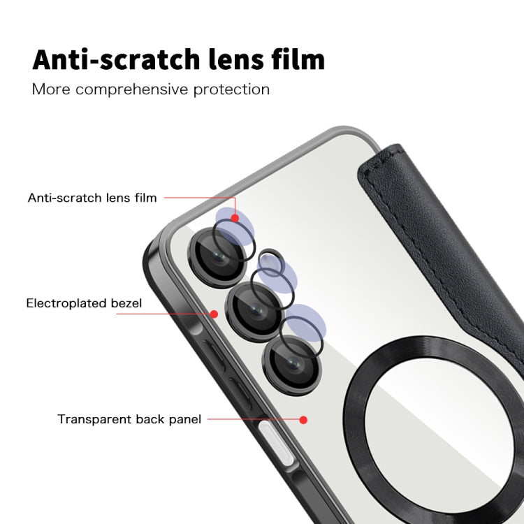 For Samsung Galaxy A16 5G Shield MagSafe RFID Anti-theft Leather Phone Case