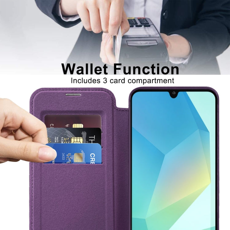 For Samsung Galaxy A16 5G Shield MagSafe RFID Anti-theft Leather Phone Case