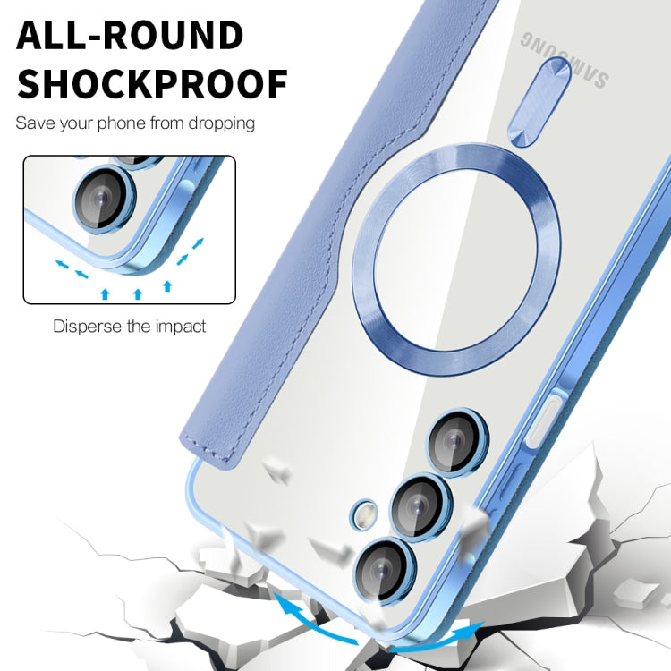 For Samsung Galaxy A16 5G Shield MagSafe RFID Anti-theft Leather Phone Case