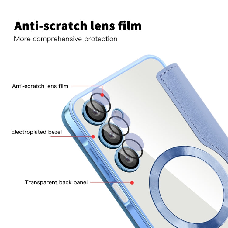 For Samsung Galaxy A16 5G Shield MagSafe RFID Anti-theft Leather Phone Case