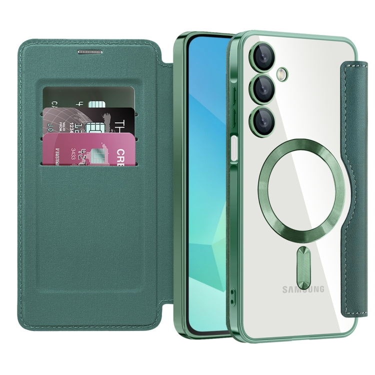 For Samsung Galaxy A16 5G Shield MagSafe RFID Anti-theft Leather Phone Case