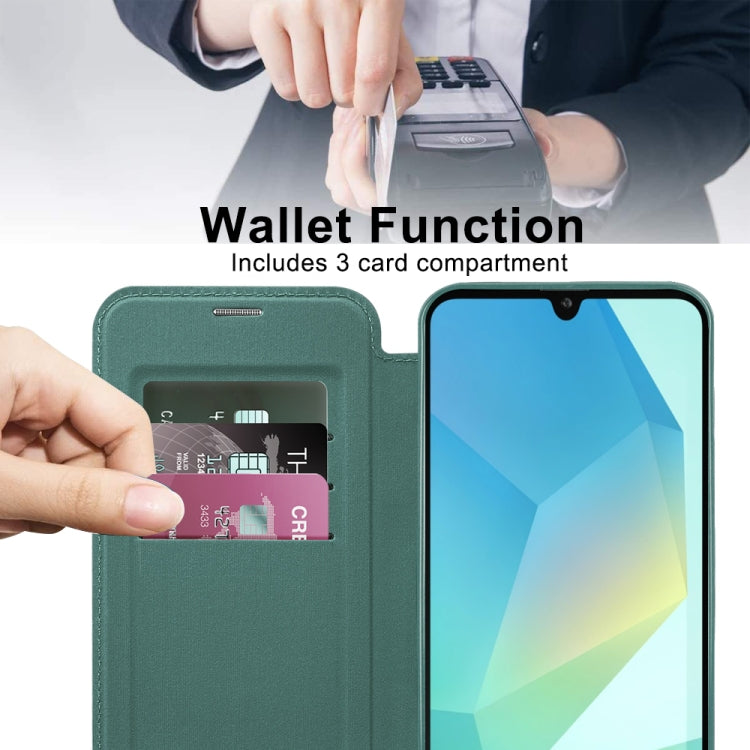 For Samsung Galaxy A16 5G Shield MagSafe RFID Anti-theft Leather Phone Case