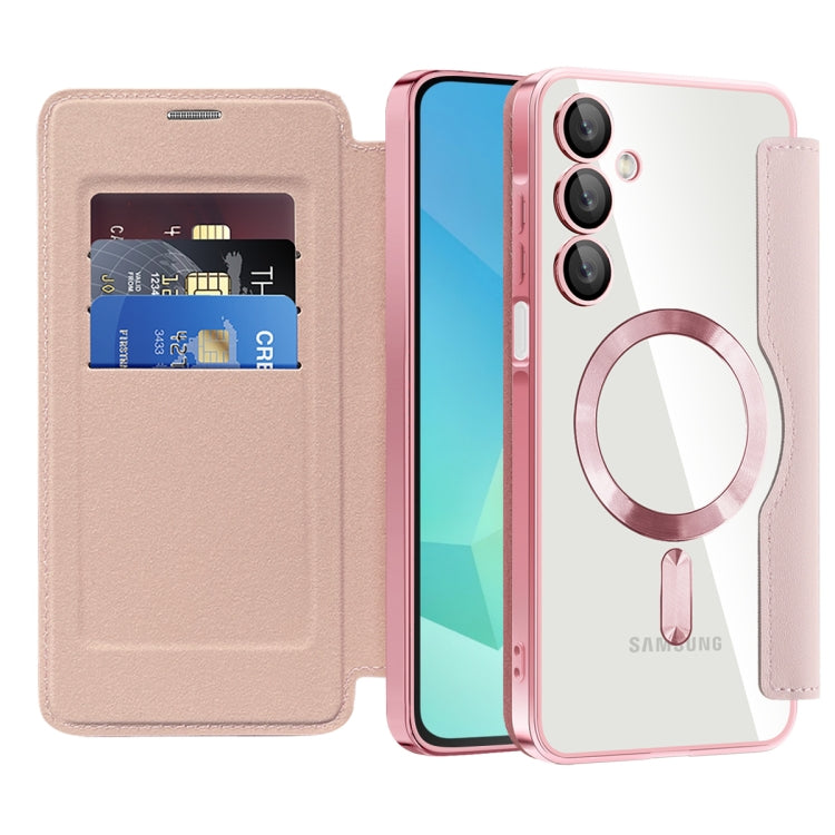 For Samsung Galaxy A16 5G Shield MagSafe RFID Anti-theft Leather Phone Case