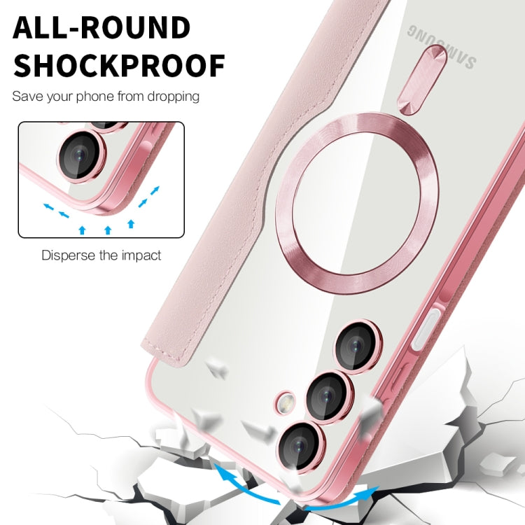 For Samsung Galaxy A16 5G Shield MagSafe RFID Anti-theft Leather Phone Case