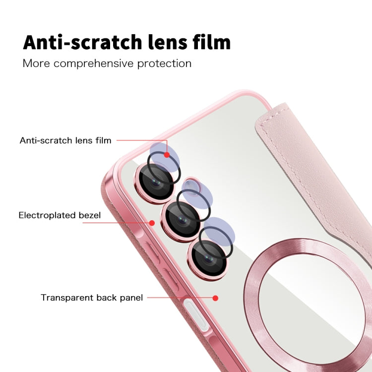 For Samsung Galaxy A16 5G Shield MagSafe RFID Anti-theft Leather Phone Case