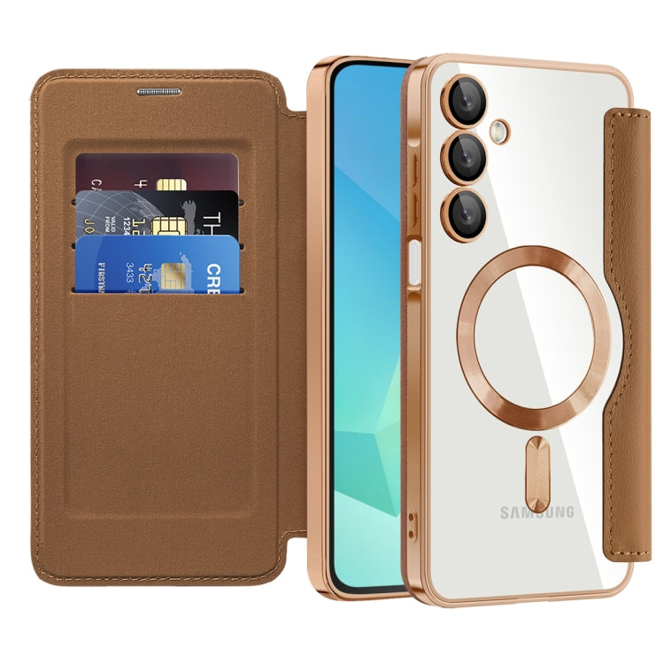 For Samsung Galaxy A16 5G Shield MagSafe RFID Anti-theft Leather Phone Case