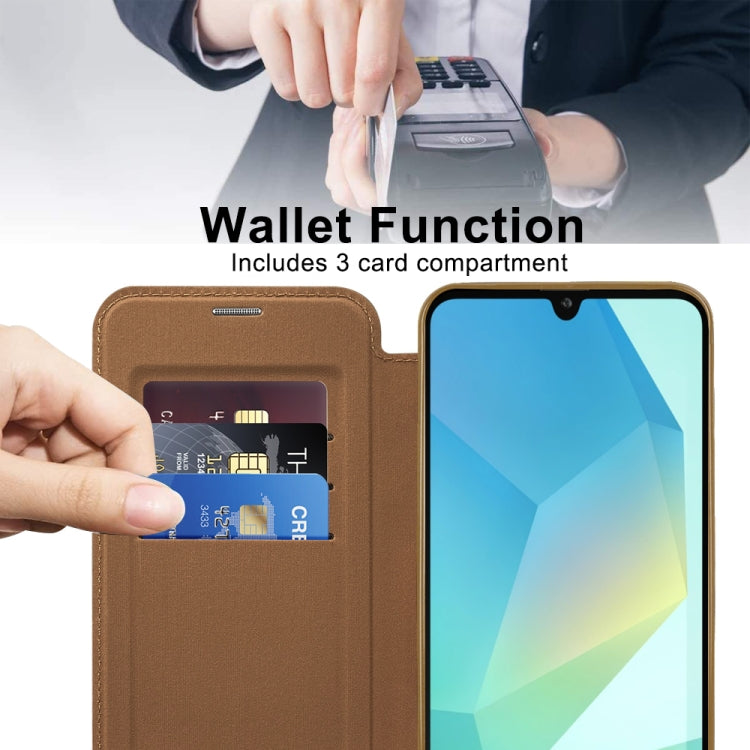 For Samsung Galaxy A16 5G Shield MagSafe RFID Anti-theft Leather Phone Case