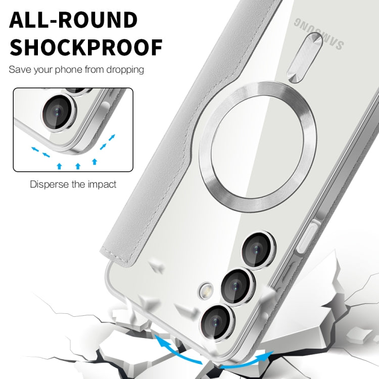 For Samsung Galaxy A16 5G Shield MagSafe RFID Anti-theft Leather Phone Case