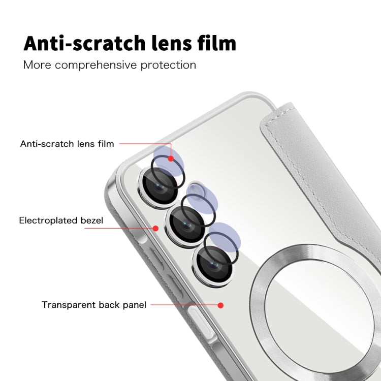 For Samsung Galaxy A16 5G Shield MagSafe RFID Anti-theft Leather Phone Case