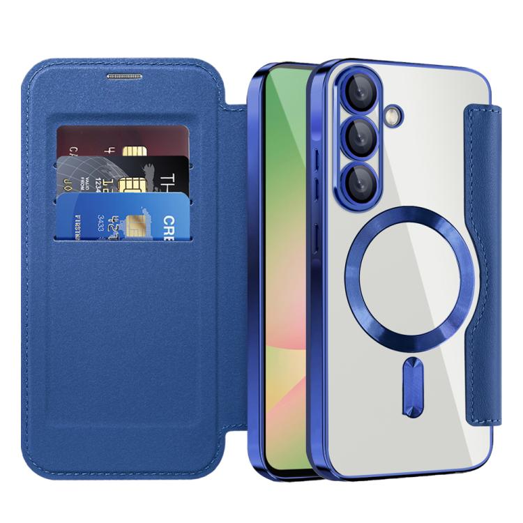For Samsung Galaxy A56 5G Shield MagSafe RFID Anti-theft Leather Phone Case