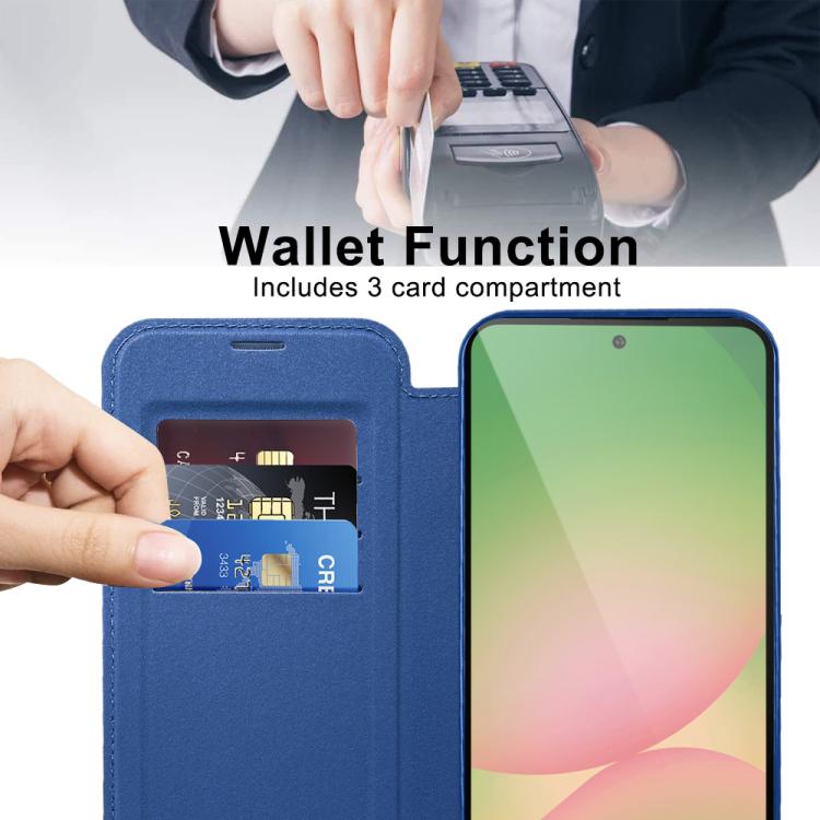 For Samsung Galaxy A56 5G Shield MagSafe RFID Anti-theft Leather Phone Case