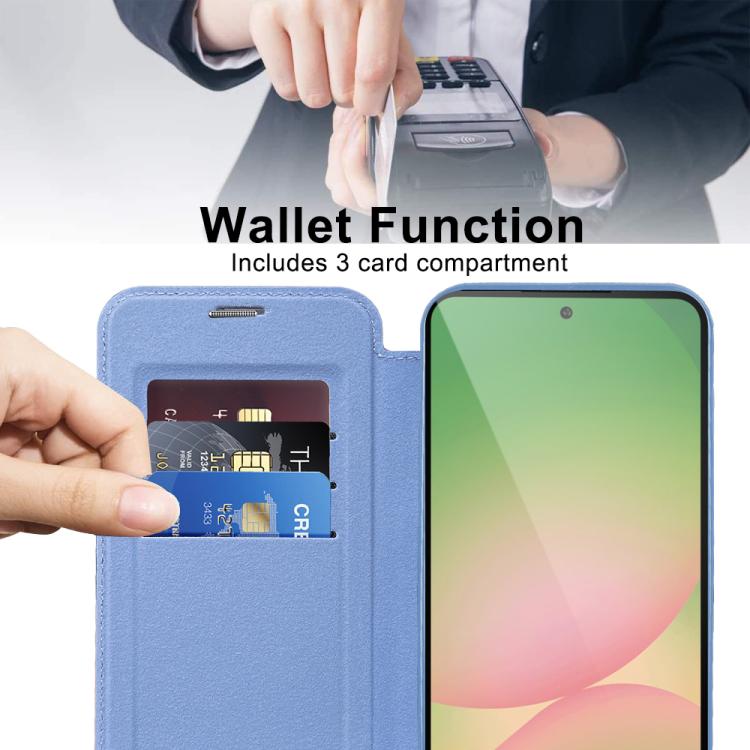 For Samsung Galaxy A56 5G Shield MagSafe RFID Anti-theft Leather Phone Case