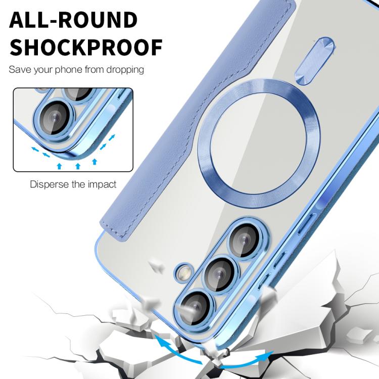 For Samsung Galaxy A56 5G Shield MagSafe RFID Anti-theft Leather Phone Case