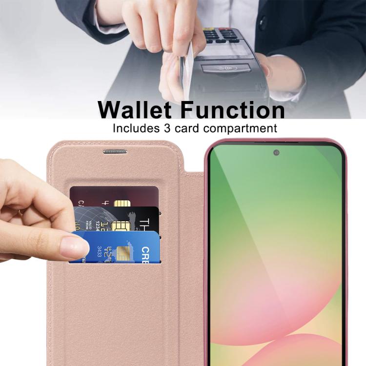 For Samsung Galaxy A56 5G Shield MagSafe RFID Anti-theft Leather Phone Case
