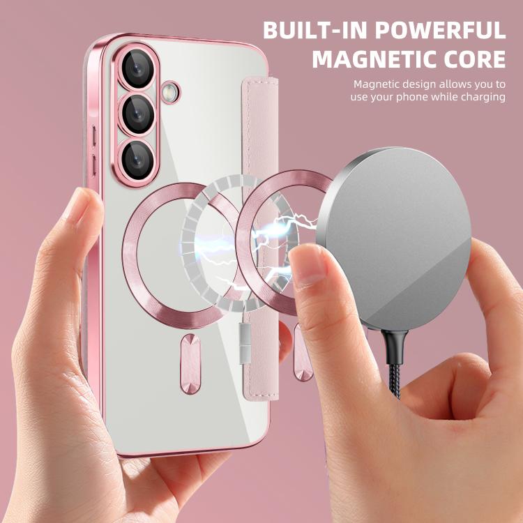 For Samsung Galaxy A56 5G Shield MagSafe RFID Anti-theft Leather Phone Case