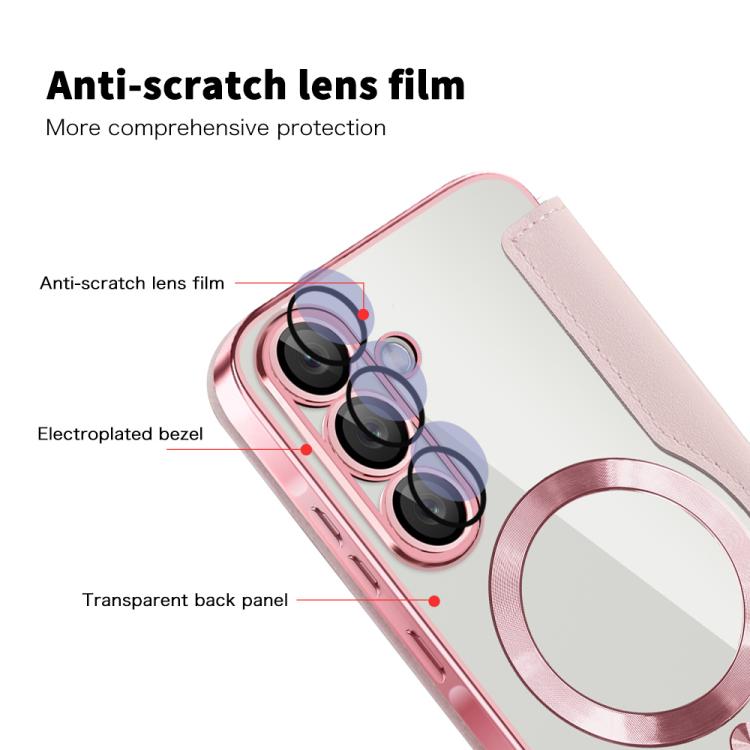 For Samsung Galaxy A56 5G Shield MagSafe RFID Anti-theft Leather Phone Case