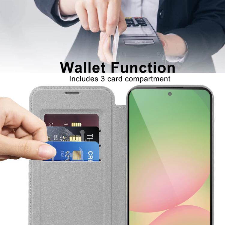 For Samsung Galaxy A56 5G Shield MagSafe RFID Anti-theft Leather Phone Case
