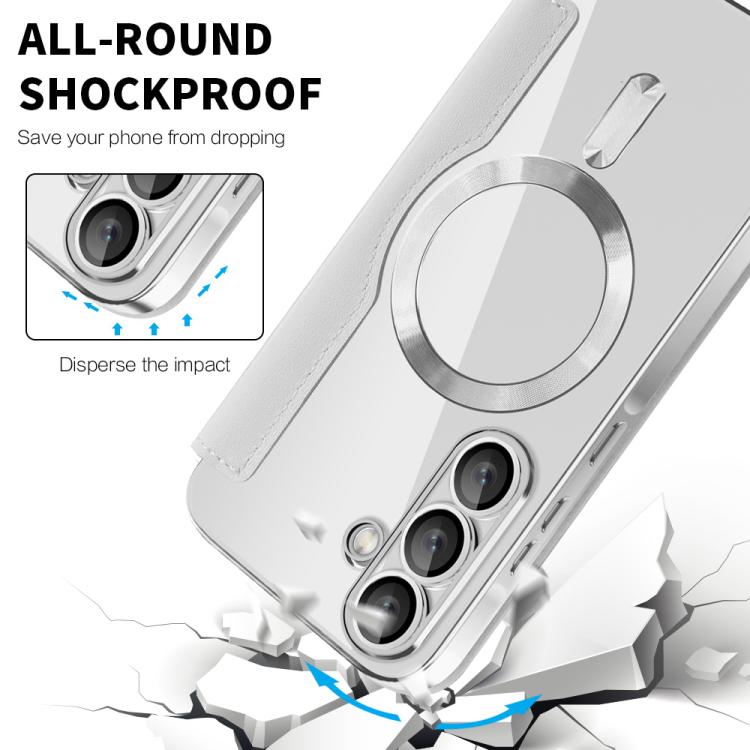 For Samsung Galaxy A56 5G Shield MagSafe RFID Anti-theft Leather Phone Case