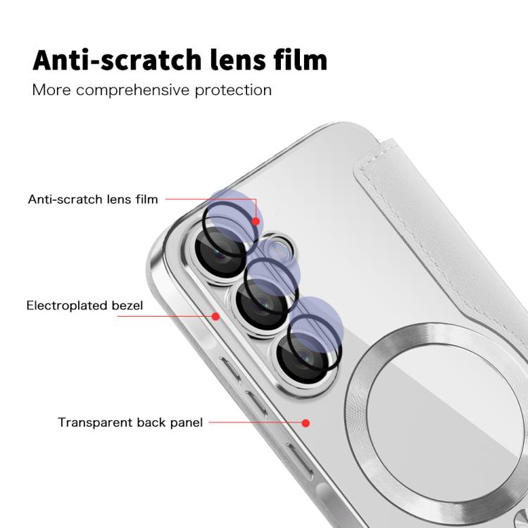 For Samsung Galaxy A56 5G Shield MagSafe RFID Anti-theft Leather Phone Case