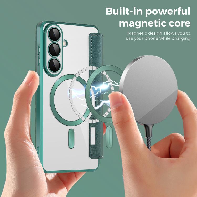 For Samsung Galaxy S26+ 5G Shield MagSafe RFID Anti-theft Leather Phone Case